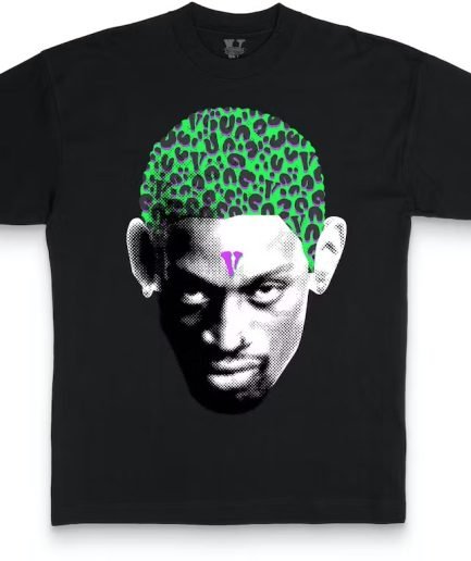 Vlone Rodman Cheetah T-shirt Black