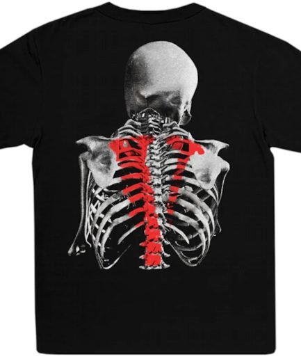 Vlone X Never Broke Again Bones T-shirt Black